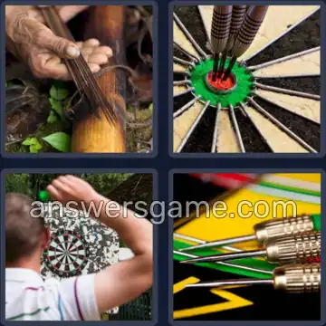4 Pics 1 Word 5 Letters DARTS