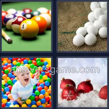 4 Pics 1 Word 5 Letters BALLS