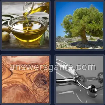 4 Pics 1 Word 5 Letters OLIVE