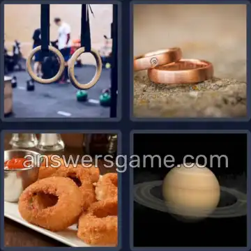 4 Pics 1 Word 5 Letters RINGS