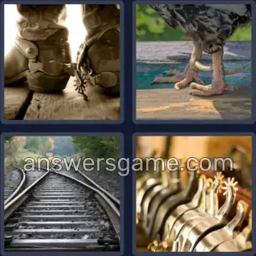 4 Pics 1 Word 5 Letters SPURS