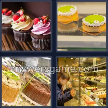 4 Pics 1 Word 5 Letters CAKES