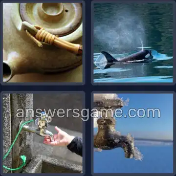 4 Pics 1 Word 5 Letters SPOUT