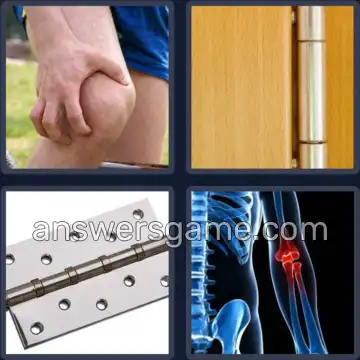 4 Pics 1 Word 5 Letters HINGE