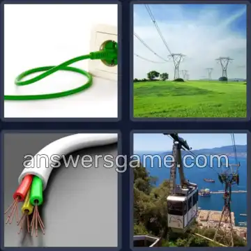 4 Pics 1 Word 5 Letters CABLE