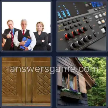 4 Pics 1 Word 5 Letters PANEL