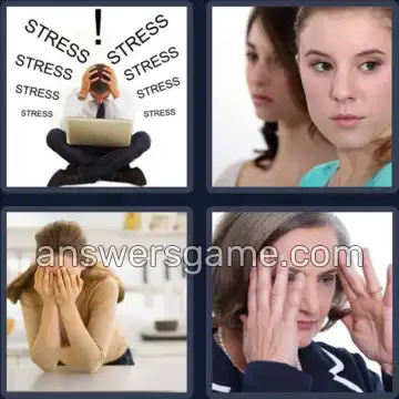 4 Pics 1 Word 5 Letters WORRY