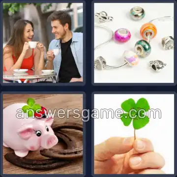 4 Pics 1 Word 5 Letters CHARM