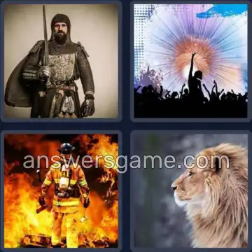 4 Pics 1 Word 5 Letters BRAVE