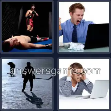 4 Pics 1 Word 5 Letters UPSET