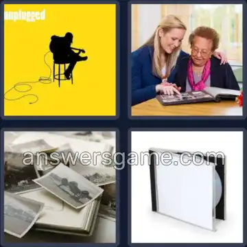 4 Pics 1 Word 5 Letters ALBUM
