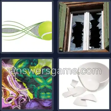 4 Pics 1 Word 5 Letters SMASH