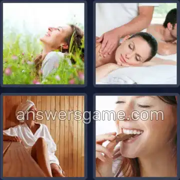 4 Pics 1 Word 5 Letters ENJOY