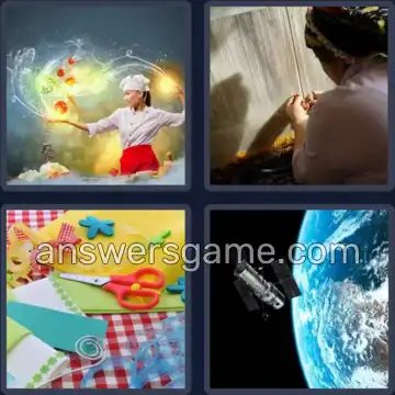 4 Pics 1 Word 5 Letters CRAFT