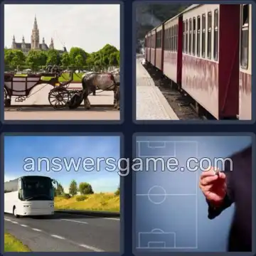 4 Pics 1 Word 5 Letters COACH