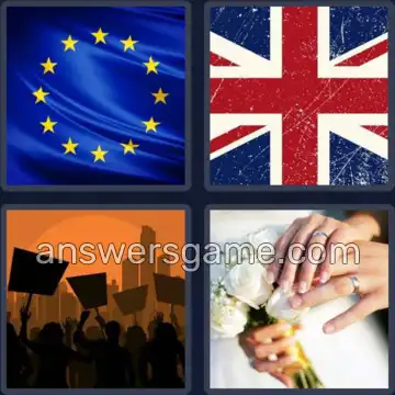 4 Pics 1 Word 5 Letters UNION