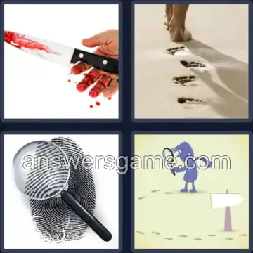 4 Pics 1 Word 5 Letters TRACE