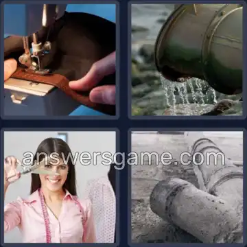 4 Pics 1 Word 5 Letters SEWER
