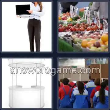 4 Pics 1 Word 5 Letters STAND