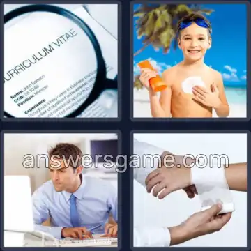 4 Pics 1 Word 5 Letters APPLY