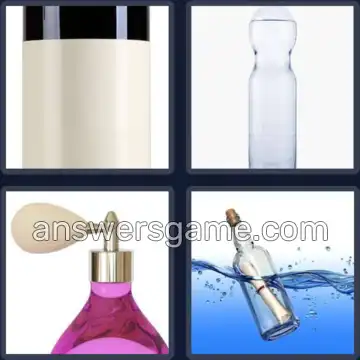 4 Pics 1 Word 6 Letters BOTTLE