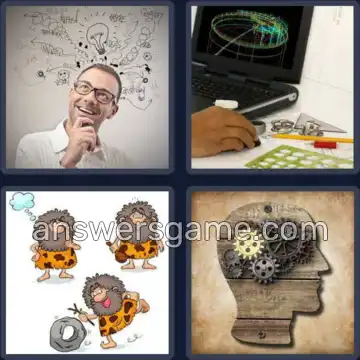 4 Pics 1 Word 6 Letters INVENT