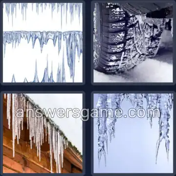 4 Pics 1 Word 6 Letters ICICLE