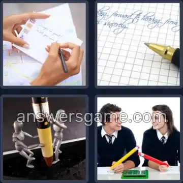 4 Pics 1 Word 6 Letters PENPAL
