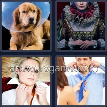 4 Pics 1 Word 6 Letters COLLAR