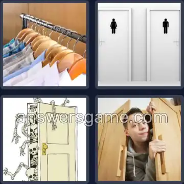 4 Pics 1 Word 6 Letters CLOSET
