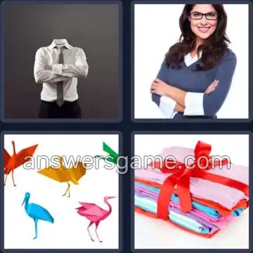 4 Pics 1 Word 6 Letters FOLDED