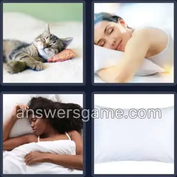 4 Pics 1 Word 6 Letters PILLOW