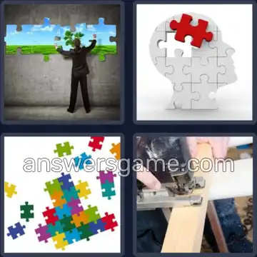 4 Pics 1 Word 6 Letters JIGSAW