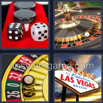 4 Pics 1 Word 6 Letters GAMBLE