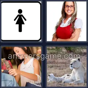 4 Pics 1 Word 6 Letters FEMALE
