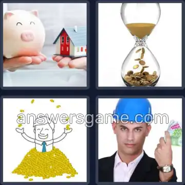 4 Pics 1 Word 6 Letters INCOME