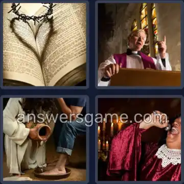 4 Pics 1 Word 6 Letters GOSPEL