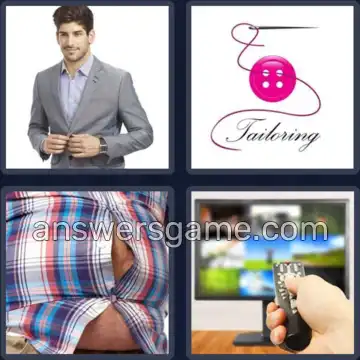 4 Pics 1 Word 6 Letters BUTTON