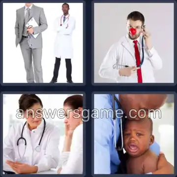 4 Pics 1 Word 6 Letters DOCTOR