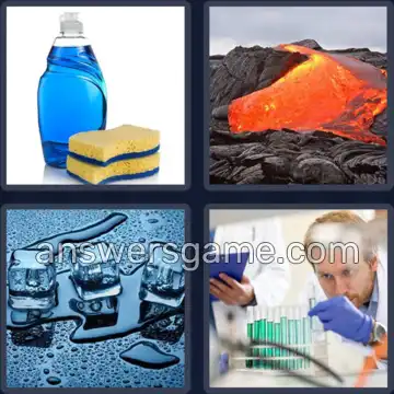 4 Pics 1 Word 6 Letters LIQUID