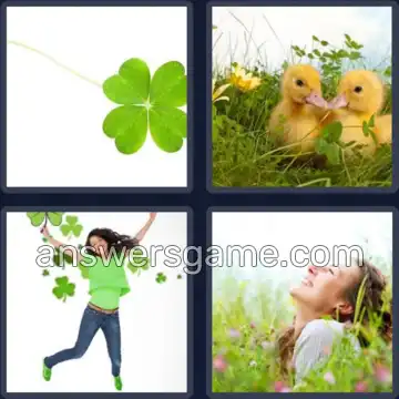 4 Pics 1 Word 6 Letters CLOVER