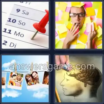 4 Pics 1 Word 6 Letters MEMORY
