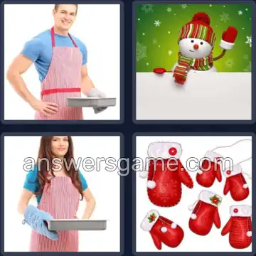 4 Pics 1 Word 6 Letters MITTEN