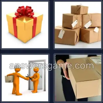 4 Pics 1 Word 6 Letters PARCEL