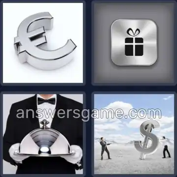 4 Pics 1 Word 6 Letters SILVER