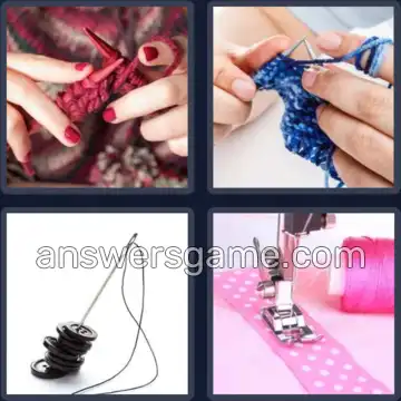4 Pics 1 Word 6 Letters STITCH