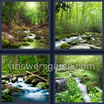 4 Pics 1 Word 6 Letters STREAM