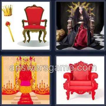 4 Pics 1 Word 6 Letters THRONE