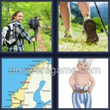 4 Pics 1 Word 6 Letters NORDIC