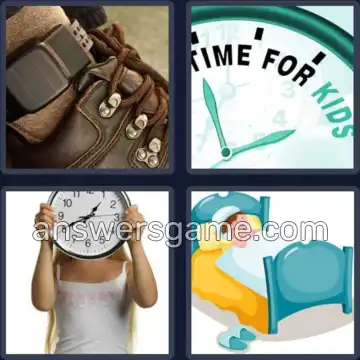 4 Pics 1 Word 6 Letters CURFEW